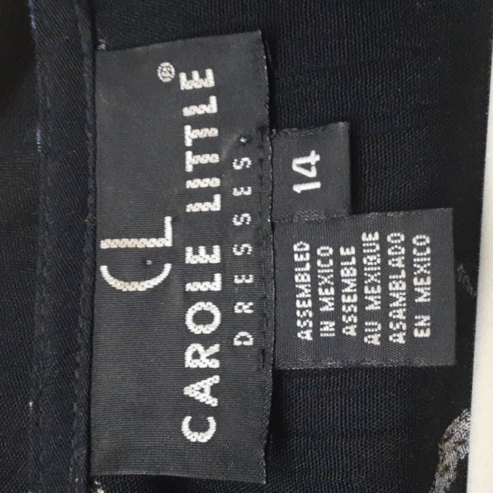 🖤 SO Good: Vintage 90s Floral Indigo Mexican Flowy Dress in vtg 14 - Picture 6 of 9